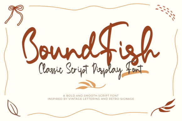 Bound Fish: A Handwritten Font That Elevates Your Creative Work