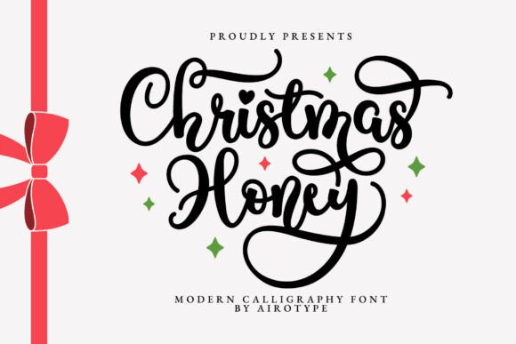 Christmas Honey: A Modern Calligraphy Font for Festive Designs