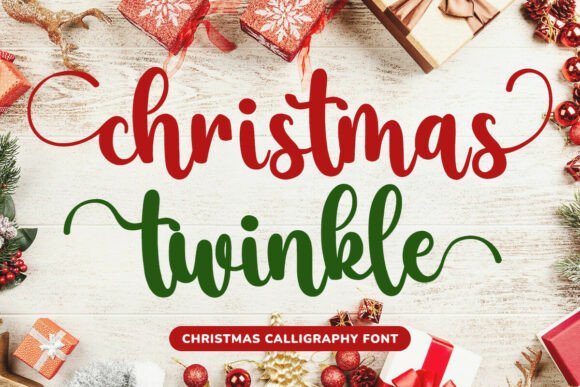 Christmas Twinkle: A Handwritten Script Font for Festive Design