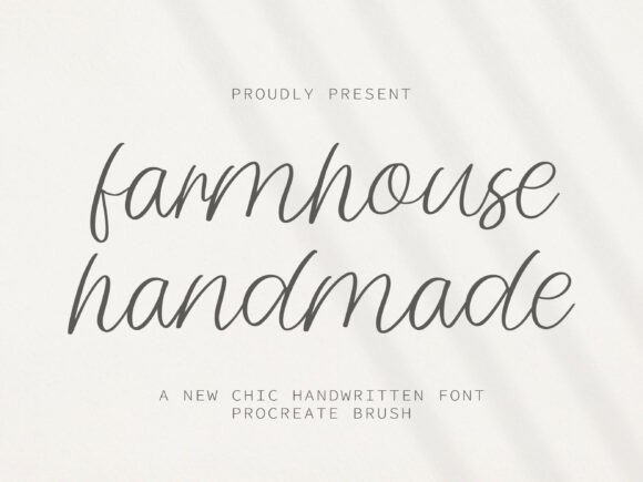 Farmhouse Handmade: Authentic Script for Modern Design