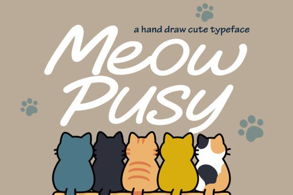 Meow Pusy: The Playful Handwritten Font for Creative Projects