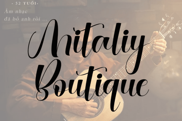 Mitaliy Boutique: A Handwritten Font with Timeless Charm