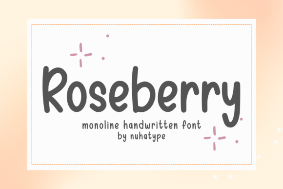 Roseberry: The Handwritten Font That Feels Like a Friend