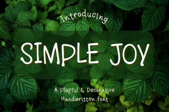 Simplejoy: The Handwritten Font That Feels Like a Warm Hug