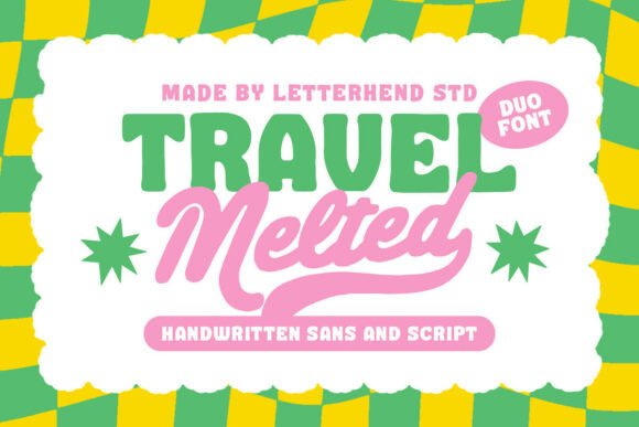 Travel Melted: A Playful Font for Bold, Cheerful Designs