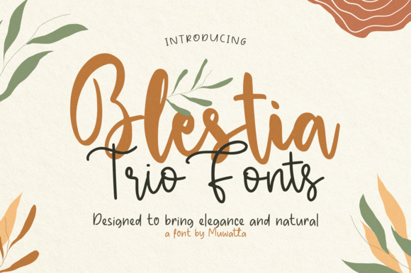 Unlocking Whimsical Design with the Blestia Trio Typeface