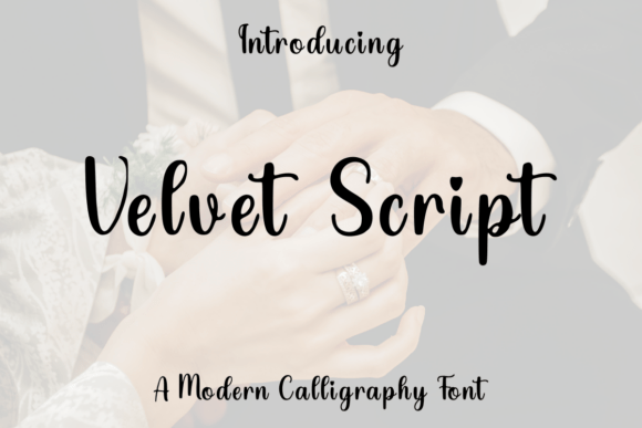 Velvet Script: Crafting Elegance with a Modern Script Typeface