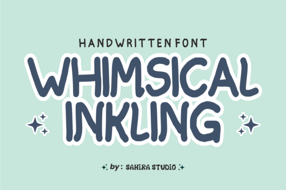 Whimsical Inkling: A Handwritten Font for Bold, Uppercase Headlines