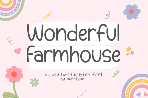 Wonderful Farmhouse: The Handwritten Font for Authentic Design